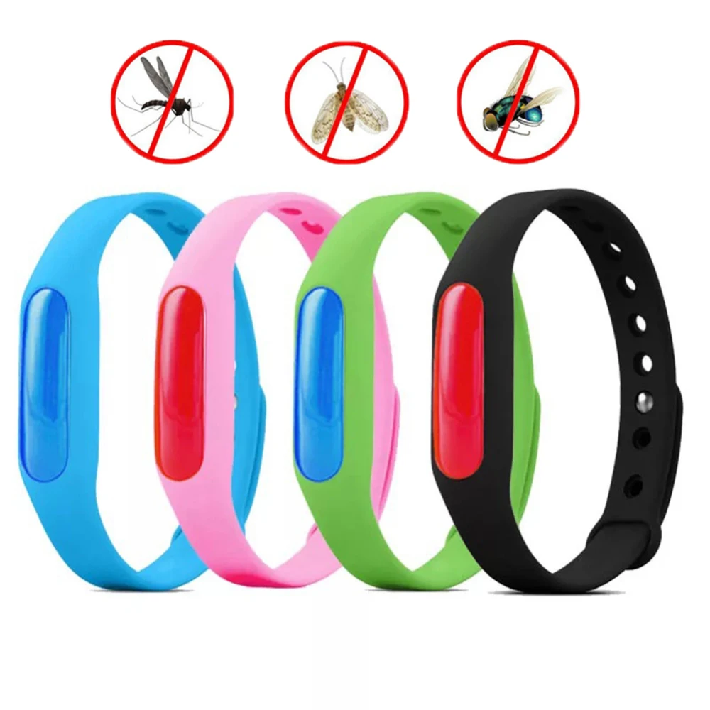 8 Pcs Baby Kids Mosquito Repellent Bracelet Children Anti-mosquito Silicone Wristband Adult Baby Insect Bite Protection Supplies