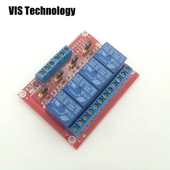 

12V 4 Channel 4 Road Relay Module with Optocoupler Isolation Supports High and Low Trigger