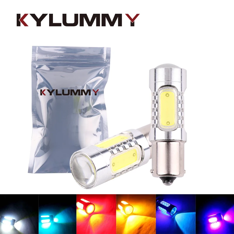 

2 pcs Car LED Reverse Lights P21W PY21W 1156 BA15S Turn Signal Lamp Bulbs Automobile Reverse Lights Red Yellow DRL Tail lights