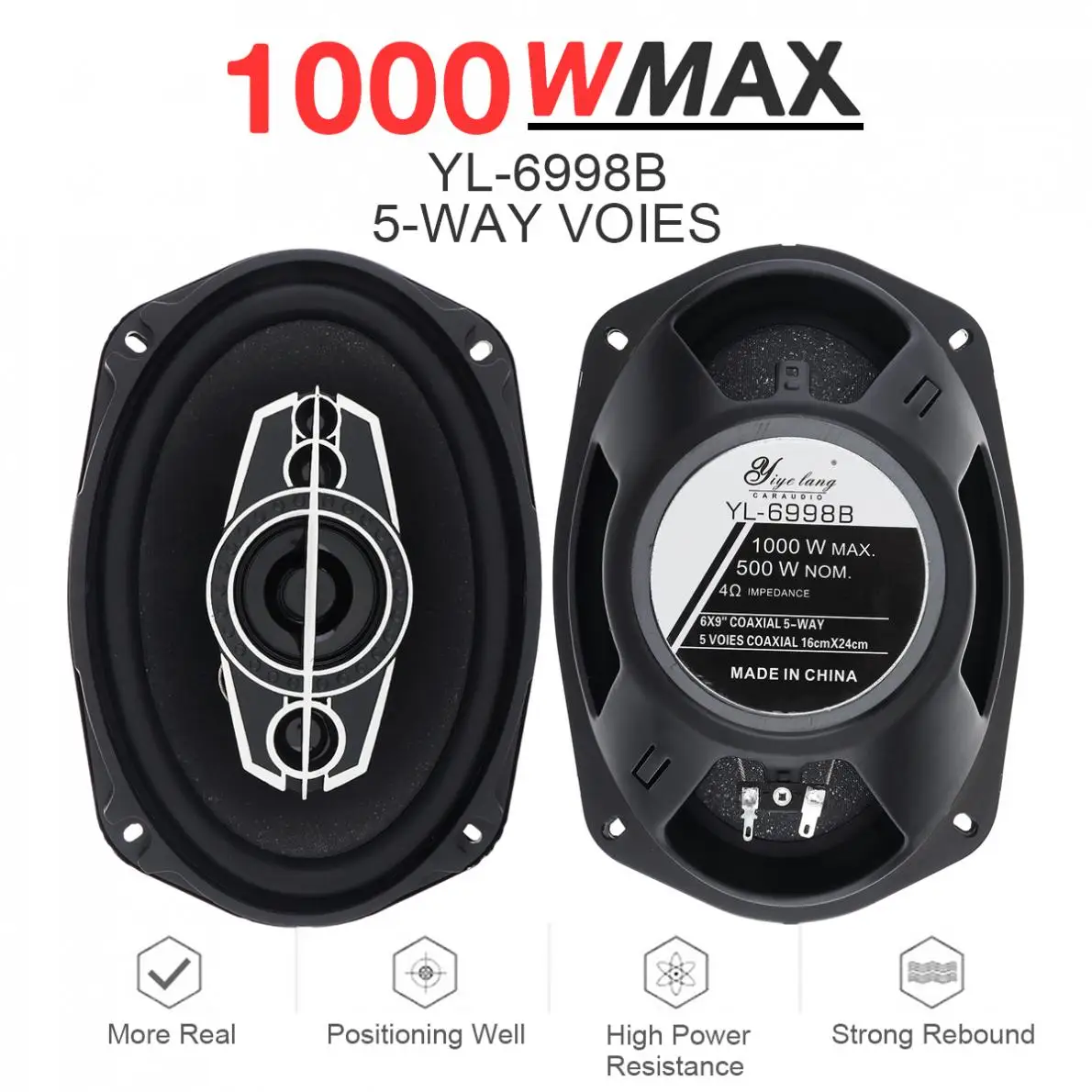 5 way 6x9 car speakers Clearance
