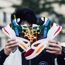 BomKinta, модная повседневная обувь с буквенным украшением, Мужская обувь для ходьбы, дышащие кроссовки, мужская Уличная обувь