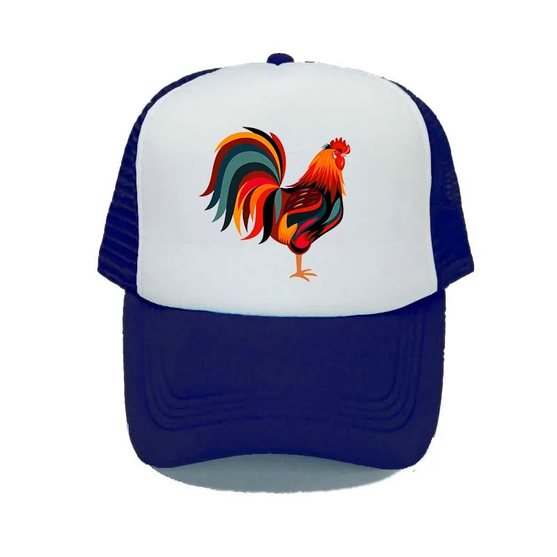Бейсбольная кепка с принтом петуха, мужская и женская бейсболка, Кепка с дышащей сеткой, шапки в стиле хип-хоп, унисекс, Повседневная Кепка с курицей YY326 - Цвет: YY32613