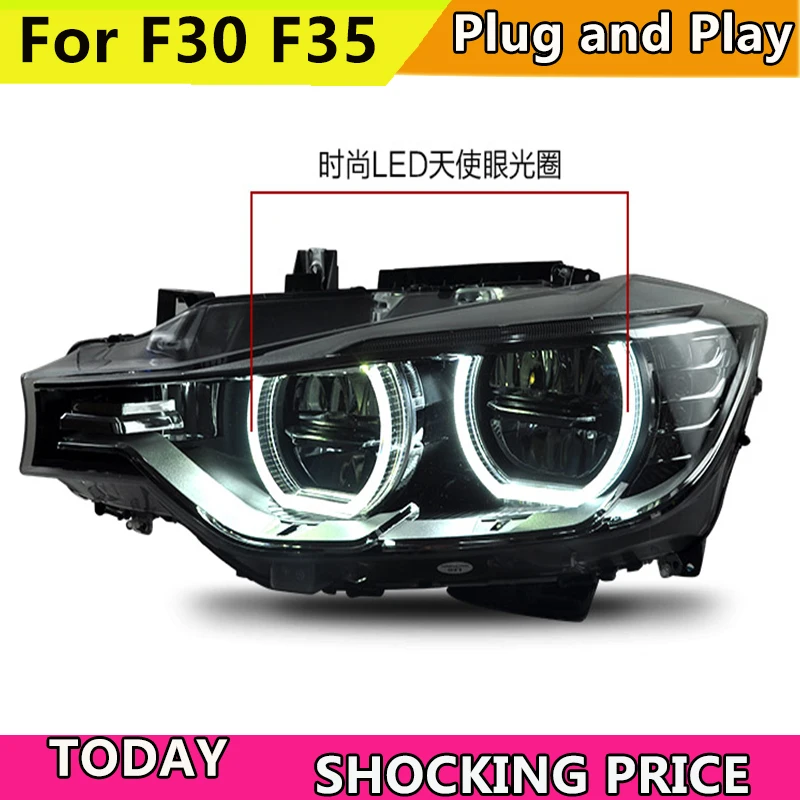Doxa автомобильный Стайлинг для BMW 316i 320i 328 335 фары 2013 2015 F30 F35 светодиодный ные