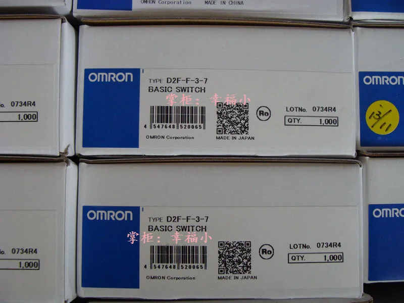 4 шт./лот 100% оригинал сделано в Японии OMRON мышь микро переключатель D2F F 3 7 кнопка