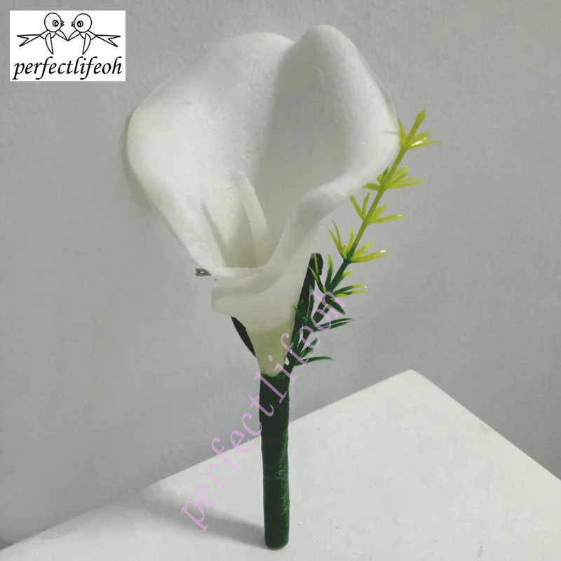 12 stuks kunstmatige calla leliebloemen, 13 inch enkele