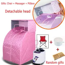 Домашний спа детоксикация сауна банная коробка отпариватель Съемная крышка головы из нержавеющей стали Травяные, для похудения фумигационная машина