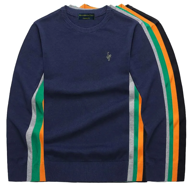Men's embroidered sweater pullover 100 % cotton, turtleneck sweater winter men's sweater plus size 2019 fall new model