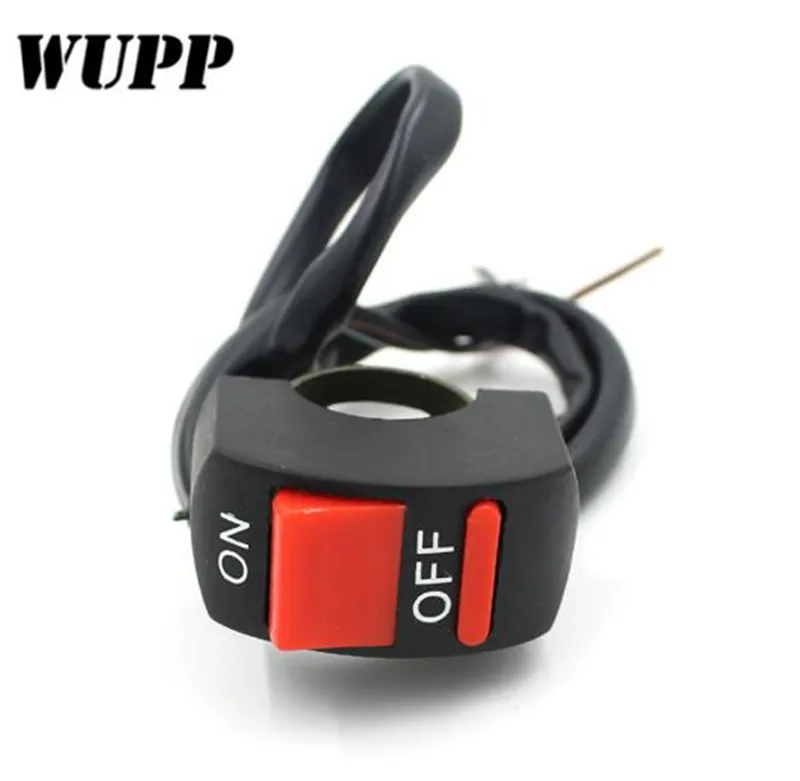 

WUPP Motorcycle Modified Switch Second-Line Knight Car Modified Fan Switch 12V Double Flash Switch Turn Off Switch