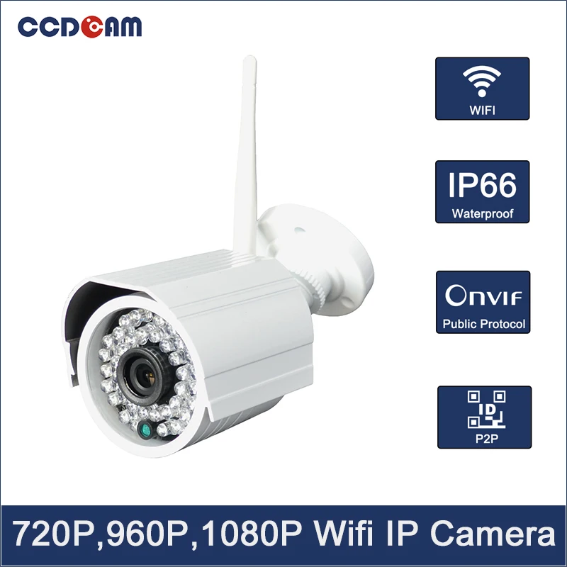 CCDCAM 720P/ 960P/ 1080P Wifi IP-камера безопасности IP66 Водонепроницаемая беспроводная