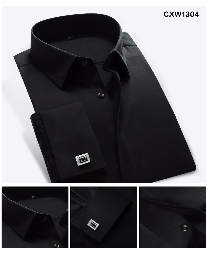 ORINERY,, однотонная мужская рубашка, приталенная, с французскими манжетами, рубашка с запонками, высокое качество, смокинг, рубашка, брендовая одежда