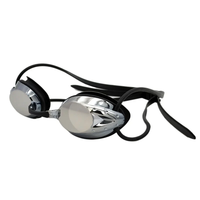Профессиональные плавательные очки для мужчин женщин Регулируемая противотуманная оптика с защитой от ультрафиолетовых лучей Водонепроницаемые силиконовые очки для плавания