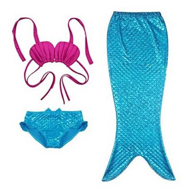 3 Pieces Girls Kid Cute Cosplay Suit Mermaid Mermaid Tail Bikini Set Bathing Suit Cosplay Costumes 3 Pieces Girls Kid Cute Cosplay Suit Mermaid Mermaid Tail Bikini Set Bathing Suit Cosplay Costumes