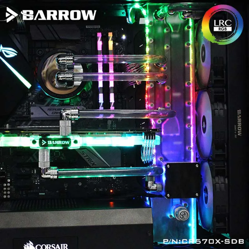 Барроу водные пути пластина для CORSAIR 570X/500D чехол LRC2.0 охладитель воды строительный канал интегрированная плата