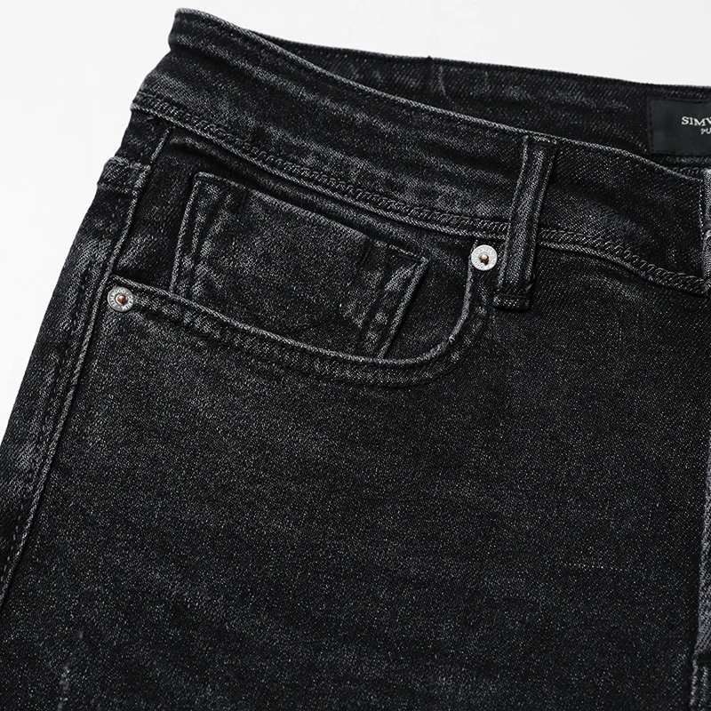 Мужские обтягивающие джинсы SIMWOOD, рваные джинсовые брюки, повседневные штаны в обтяжку из денима,, джинсы батальных размеров на весну/зиму, NC017015