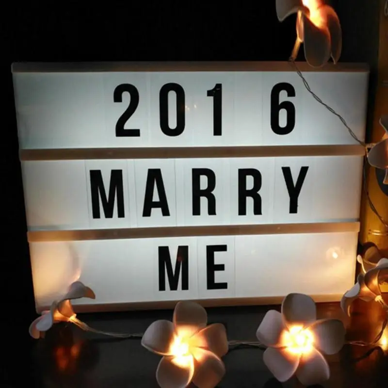 

4.5v New A4 A6 Size LED Combination Light Box Night Lamp DIY BLACK Letters Cards USB Port Powered Cinema Lightbox table light
