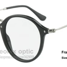 Ручной Ацетат Круглый Стиль Оптический очки близорукость астигматизм солнцезащитные очки высокого качества CA 24 47 В