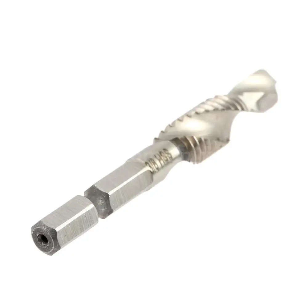 M3-M10 6pcs/set High-speed Steel Combination Drill Tap Bit Countersink Hex Shank #W00237#