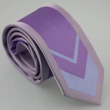 Yibei Coachella модные Для мужчин галстуки Дизайн узкие Сирень граничит Средства ухода за кожей шеи галстук микрофибры Повседневное синий и фиолетовый в полоску Средства ухода за кожей Шеи галстуки