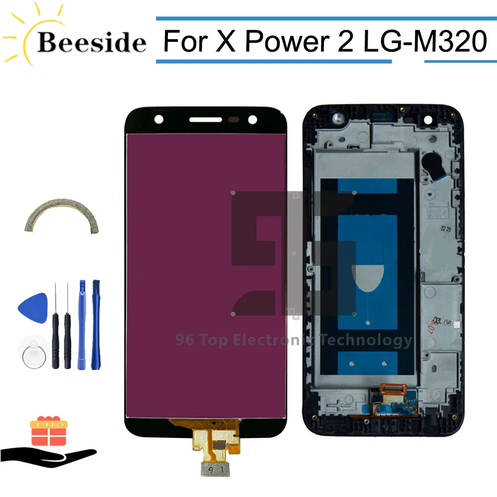 

AA+ Quality LCD With Frame For LG X Power 2 M320 M320G M320F M320N / X500 LCD Display Touch Screen Digitizer Assembly Replace