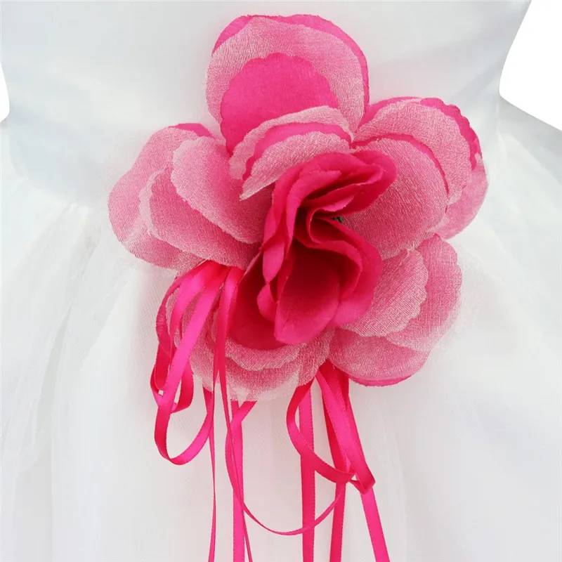 FEESHOW/нарядное фатиновое платье с лепестками цветов для маленьких девочек 1 год, розовый, мятный, зеленый, фиолетовый, 3-24 месяца