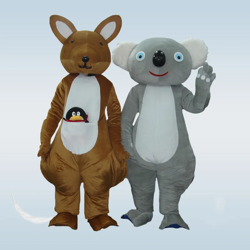 

Hot Sale 2019 Adult Lovely Koala Kangaroo Mascot Costume Custom Made Mascot Fancy Dress Costumes Animal Costume Party Costumes