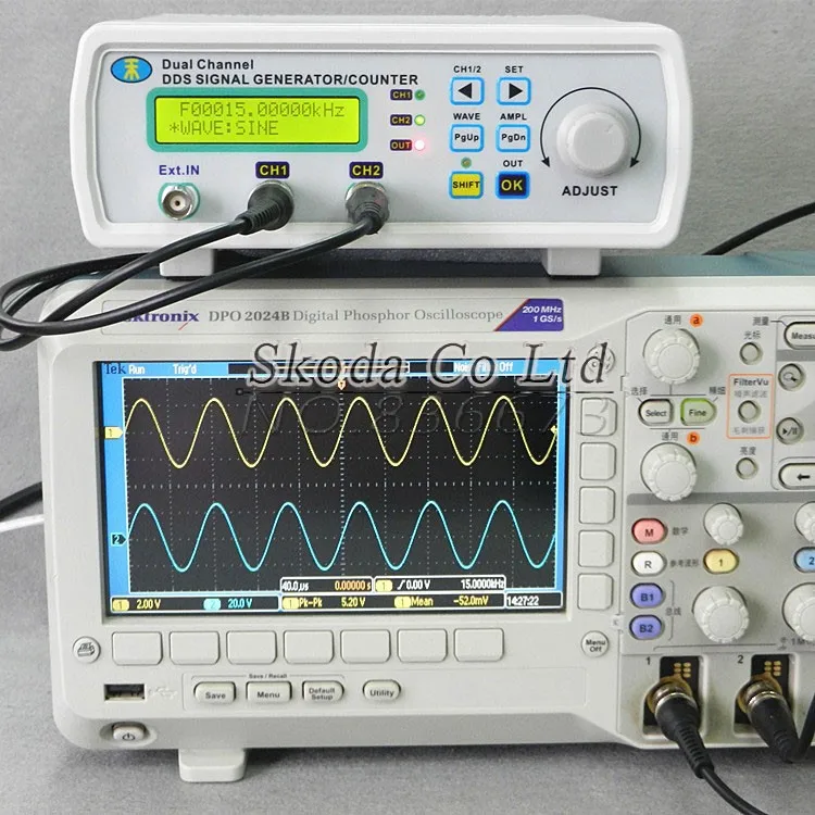 MHS-3200A 20 МГц DDS NC двухканальный функция генератор сигналов, DDS источник сигнала USB 4 вида сигнала выход