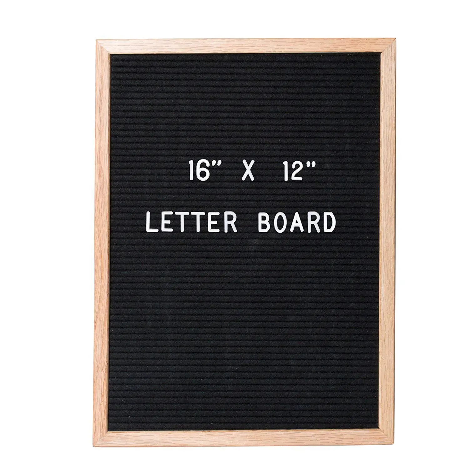 

Felt Letter Board 340 Letters, Numbers & Symbols - 12x16 inch Changeable Message Board with Oak Wooden Frame + Free Letter Bag