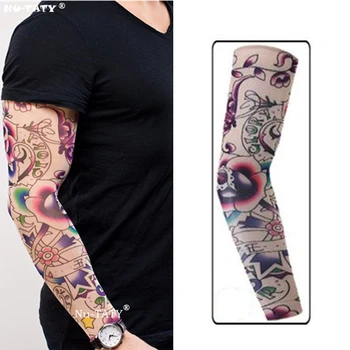 

Nu-TATY Flowers Stars Man&woman style Tattoo Sleeve Stockings Body Art Leggings Cool Boys Girls Party Wearings