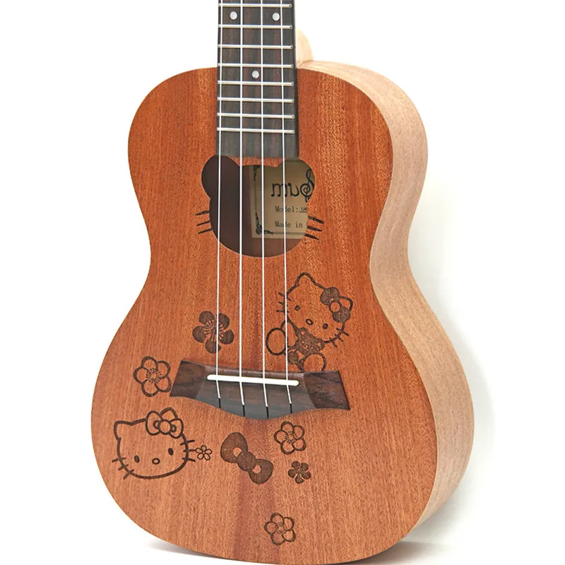 

Afanti 21'' Sapele top Cartoon 4-Strings Ukulele