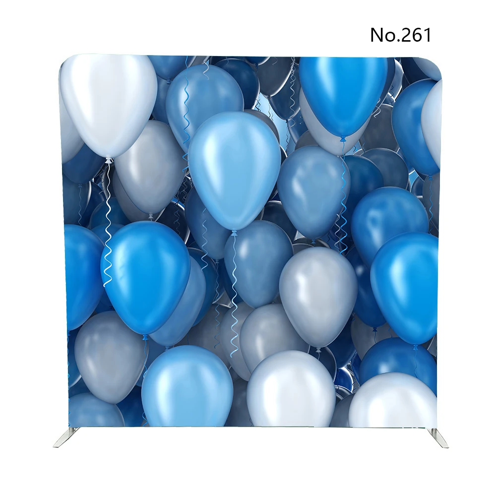 No 261 Lost In Blue And White Party Balloons Single Side Print Pillowcase Backdrop Party Backdrops Aliexpress