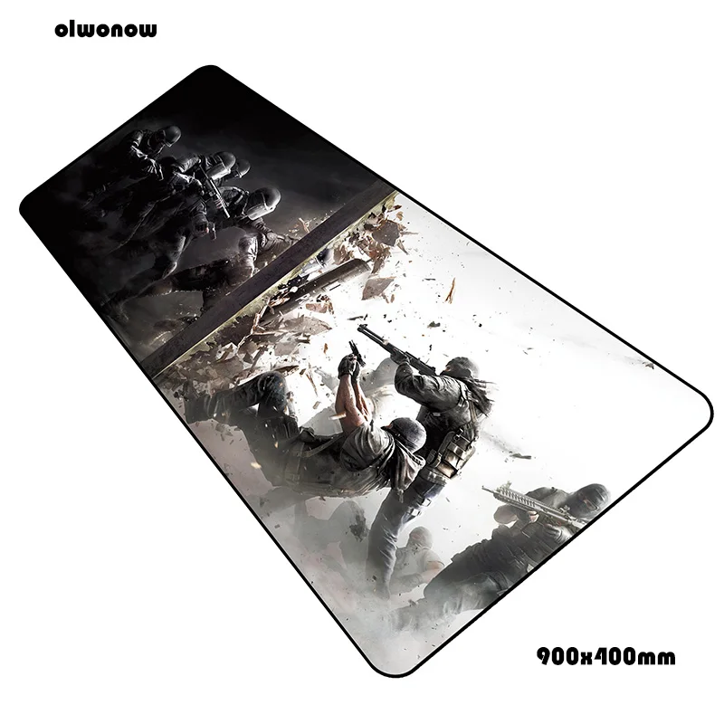 Rainbow six siege padmouse 900x400x3 мм игровой коврик для мыши Забавный Коврик для компьютерной мыши геймер компьютерный стол горячая Распродажа коврик notbook mousemate pc