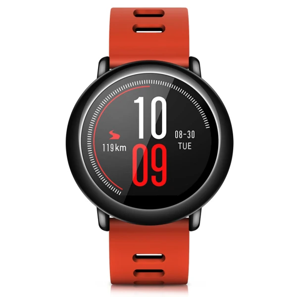 Смарт-часы Xiaomi Huami AMAZFIT Pace с ПЗУ, 4 Гб, gps, Wi-Fi, монитор сердечного ритма, спортивные Смарт-часы для мужчин, информация, пуш-ап, глобальная версия - Цвет: Красный