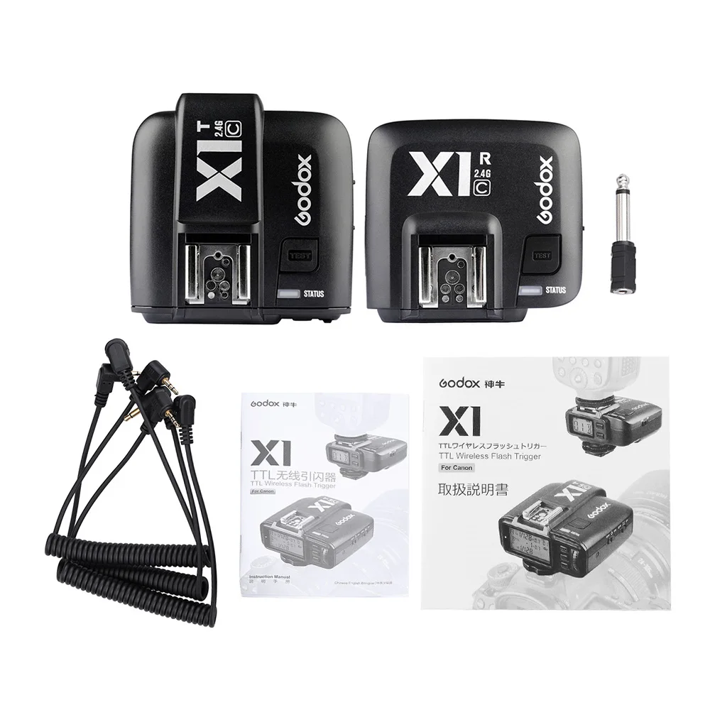 GODOX X1C ttl JP Plug ускоренный триггер 1/8000 s HSS 32 канала вспышка триггер Крышка для Canon EOS камера Godox TT685C Speedlite