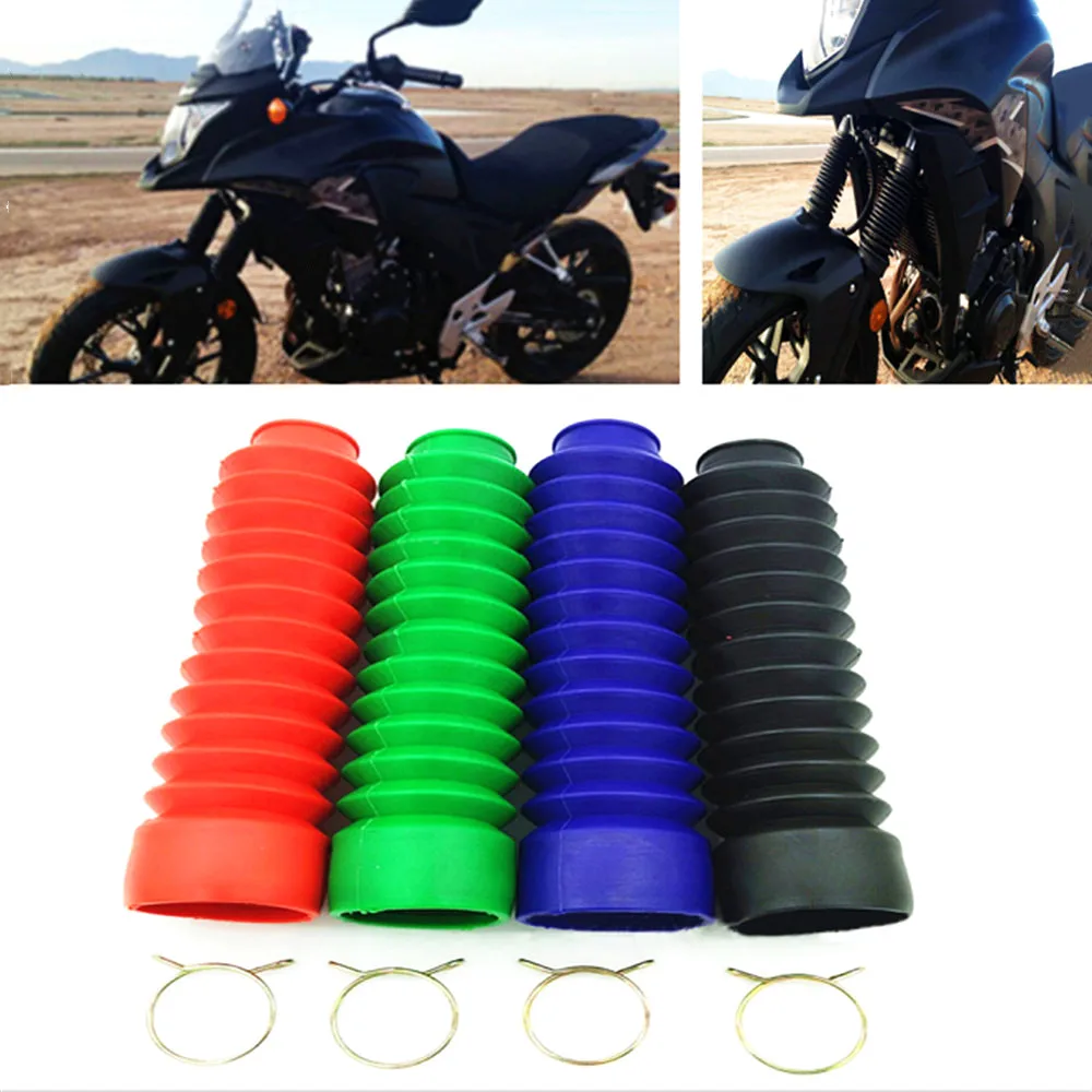 

2Pcs Motorcycle Front Fork Cover Gaiters Gators Boot Shock Protector Dust Guard for Off Road Pit Dirt Bike Motocross Bicycle New
