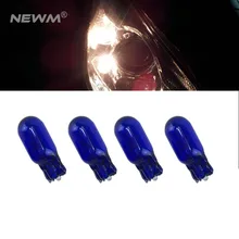 4 шт. W5W T10 ксенон 501 натуральный Стекло СИНИЙ 12В 5 Вт 194 T10 W5W W2.1* 9.6d супер белый 5000 K Подсветка салона производитель ламп на танкетке