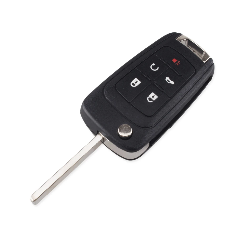 KEYYOU 20 шт./лот 2/3/4/5 Кнопка Флип Складной Корпус для автомобильного ключа для Chevrolet Cruze дистанционный ключ чехол для ключа ключ-контроллер, не острый HU100 лезвие