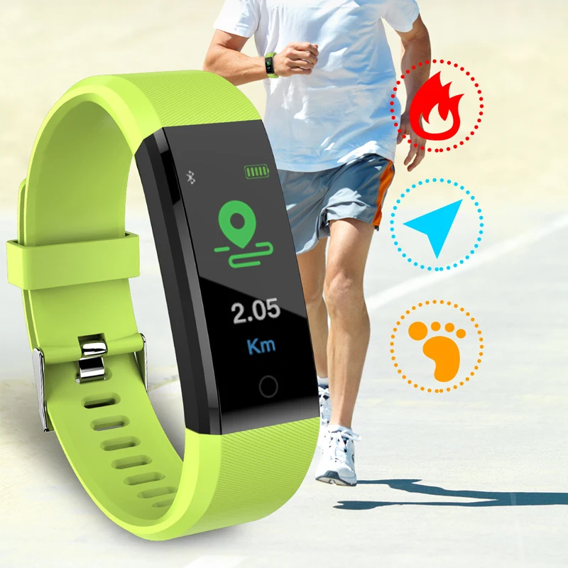 

New Color Screen Smart Band Fitness Tracker Sport Smart Bracelet Blood Pressure Smartband Heart Rate Monitoring Band