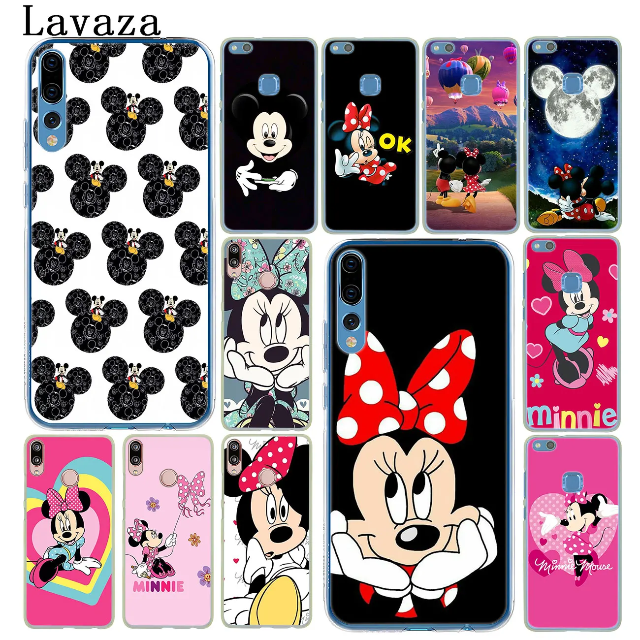 

Lavaza funny mickey minnie cute mouse Phone Case for Huawei P30 P20 Pro P10 P9 Plus P8 Lite Mini 2016 2017 P smart Z 2019 Cover