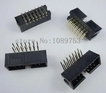 

20 pcs 14 Pins 2x7 Box Header Connector IDC Male Sockets Right Angle 2.54mm