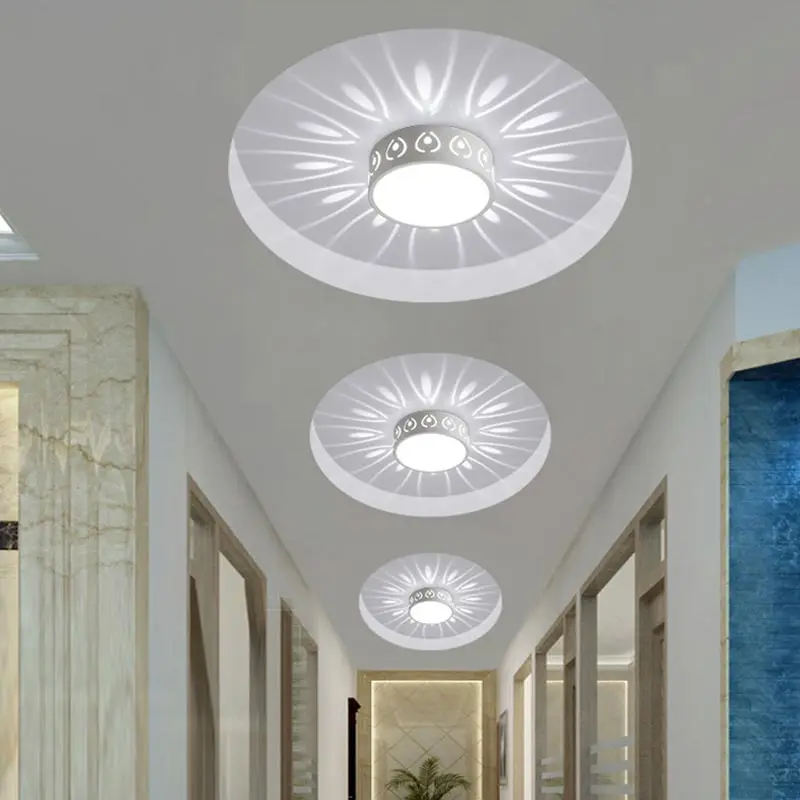 

AC85-265V 3W/5W LED Ceiling Lamp Modern Color LED Ceiling Lights Decoration Shadow Corridor Aisle Lampara Light Fixtures #