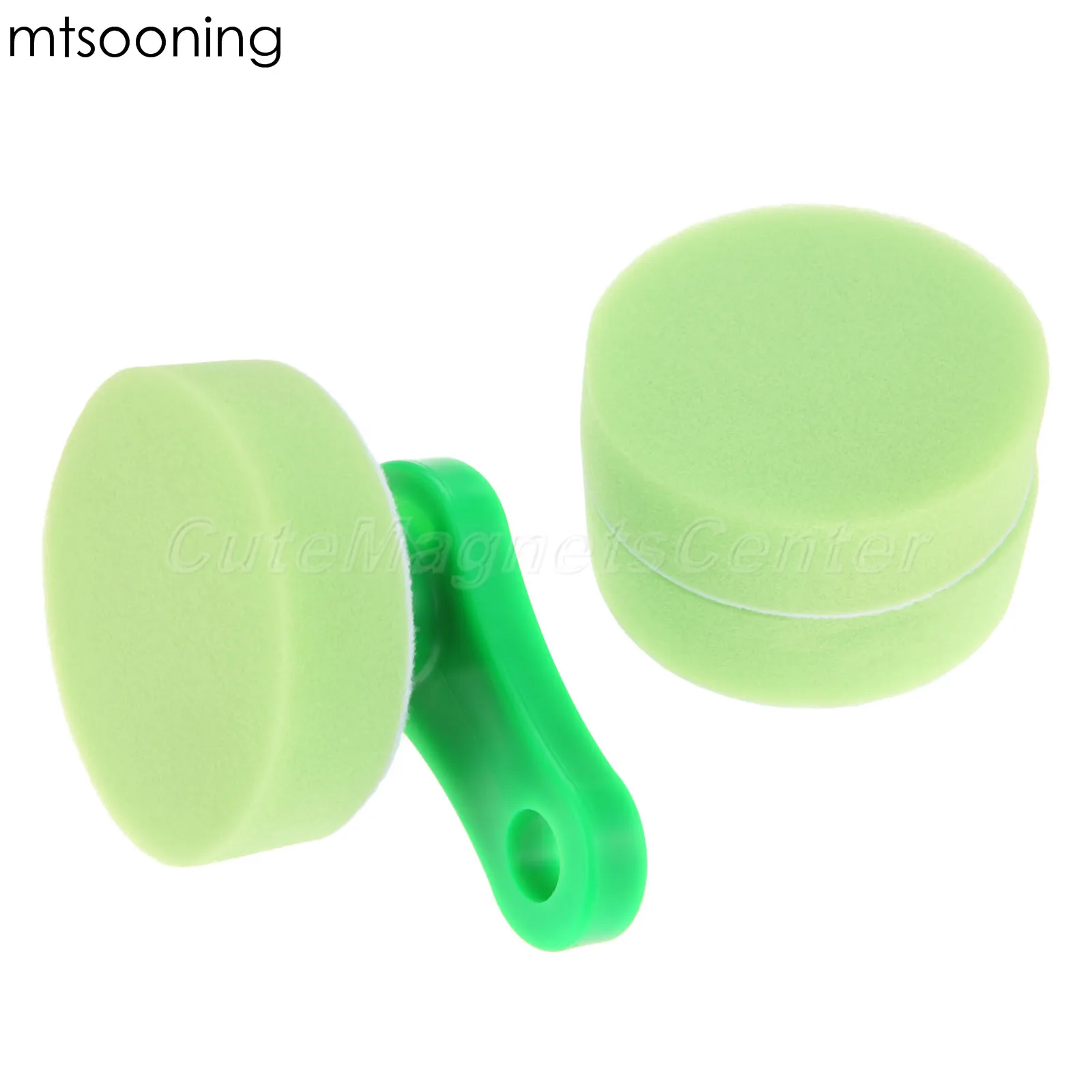 Mtsooning 3 шт. зеленый полировальный воск подушечка-аппликатор набор со съемной ручкой машинная стирка для автомобиля