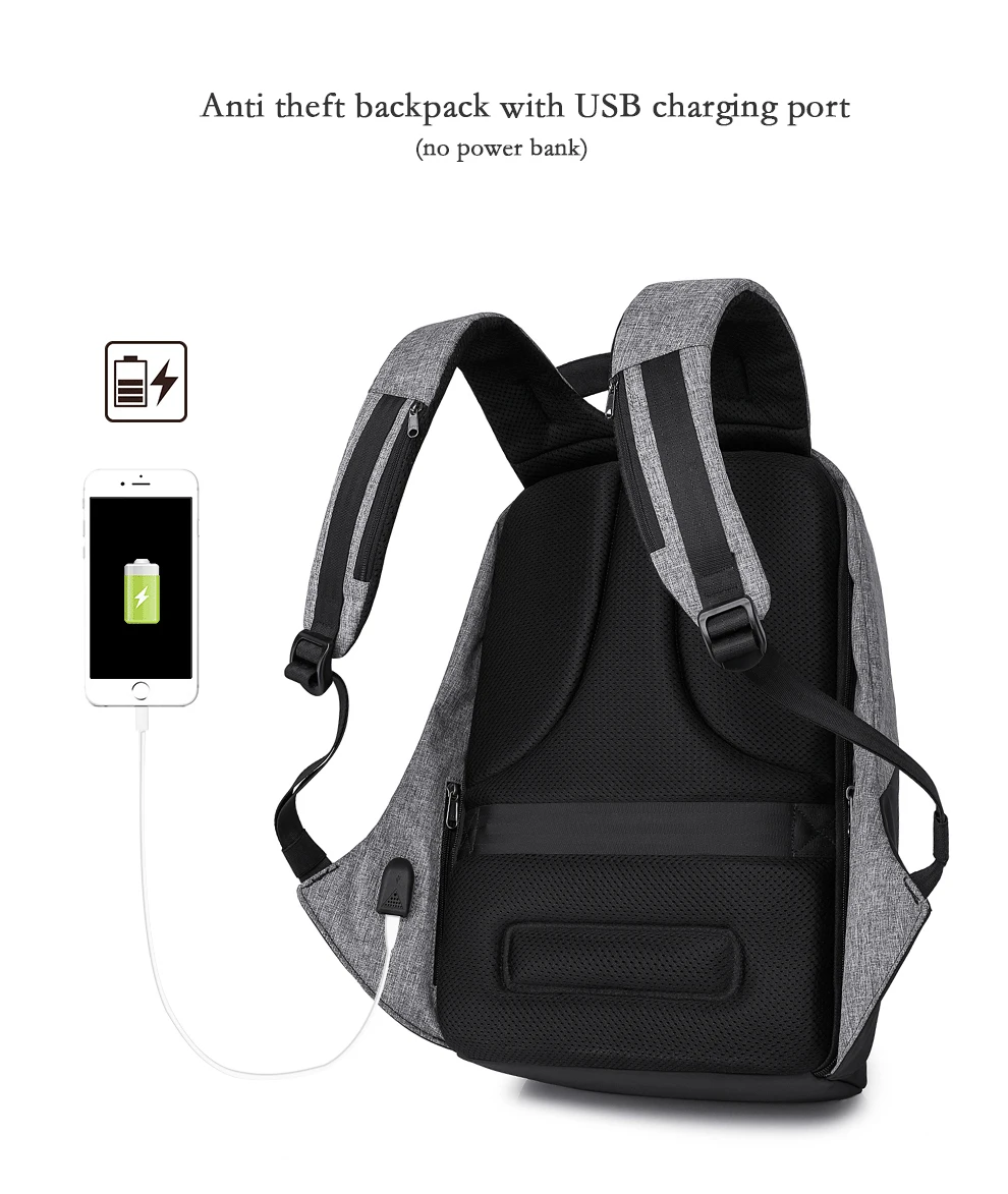 KAKA Men Backpack - Black