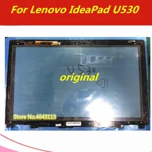 15,6 дюймов Brandnew для lenovo IdeaPad U530 20289 сенсорный экран дигитайзер хрустальный стеклянный объектив с рамкой/рамкой запасные части