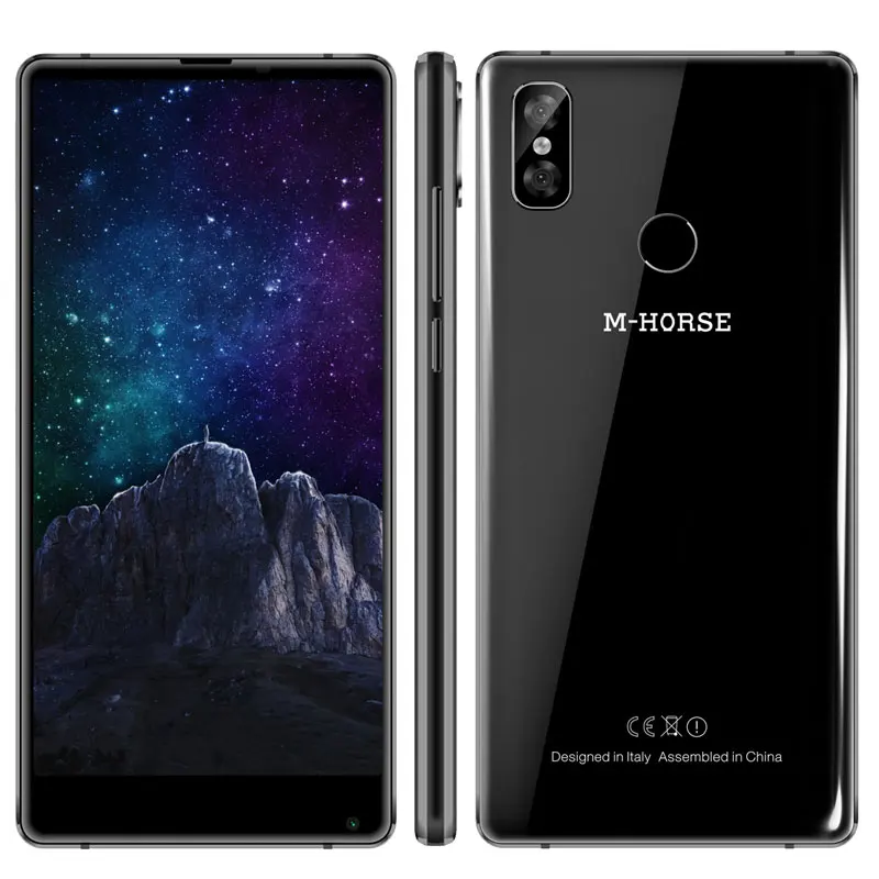 M-HORSE Pure 2 Smartphone 5.99''18:9 4GB RAM 64GB ROM Android 7.0 MTK6750 Dual Rear Cams 16.0MP+13MP Fingerprint 4G Cell Phone