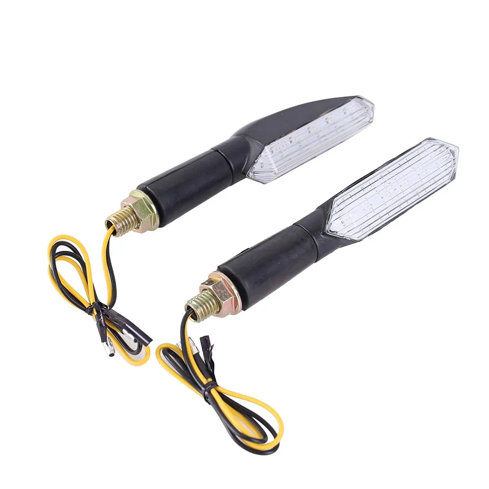 

2 Pieces Long strip Universal Motorcycle Turn Signal Light Flowing Water LED Flicker Bendable Amber Motorcycle Accessories