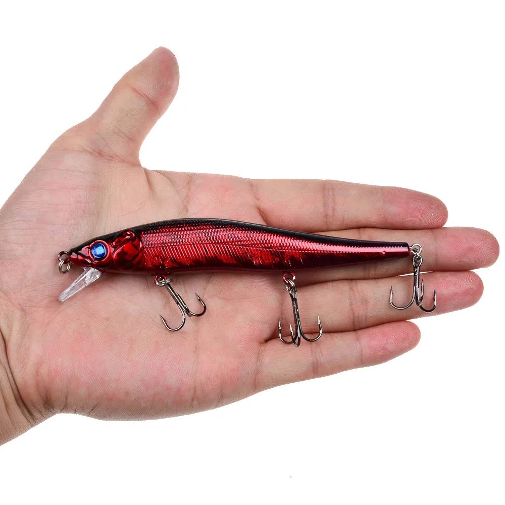 

LEOSPORT New Arrival 1pcs Fishing Lures 11.5cm/14.5g Hard Baits 5 Colors AvailablePlastic Minnow Models Fishing Tackle Wholesale