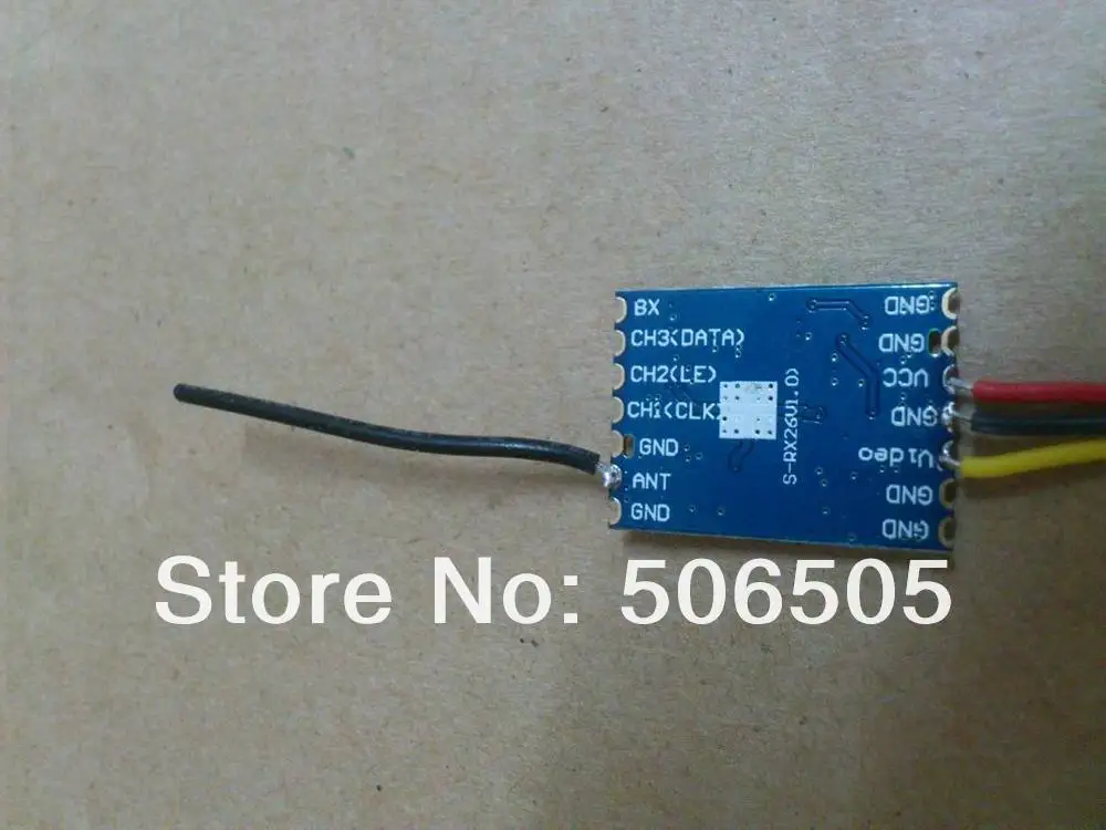 8CH micro 2.4G video wireless receiver module Support put in the mainboard