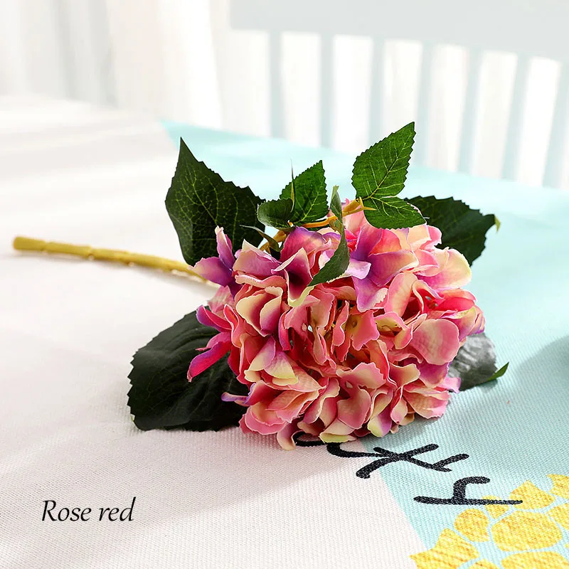 Flone Artificial Silk Flower Branch California Hydrangea Flowers Fake Flowers Wedding Party Accessories Living Room Decoration (19)