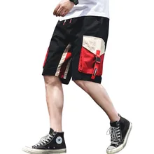 AudWhale летние хлопковые шорты для мужчин с большими карманами Эластичный шнурок на талии летние мужские шорты Карго