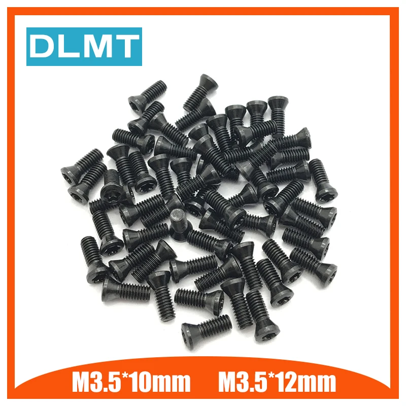 

M3.5*8mm M3.5*9mm M3.5*10mm M3.5*12mm M3.5*14mm 50Pcs CNC lathe tool spare screws for Replaces Carbide Inserts accessories